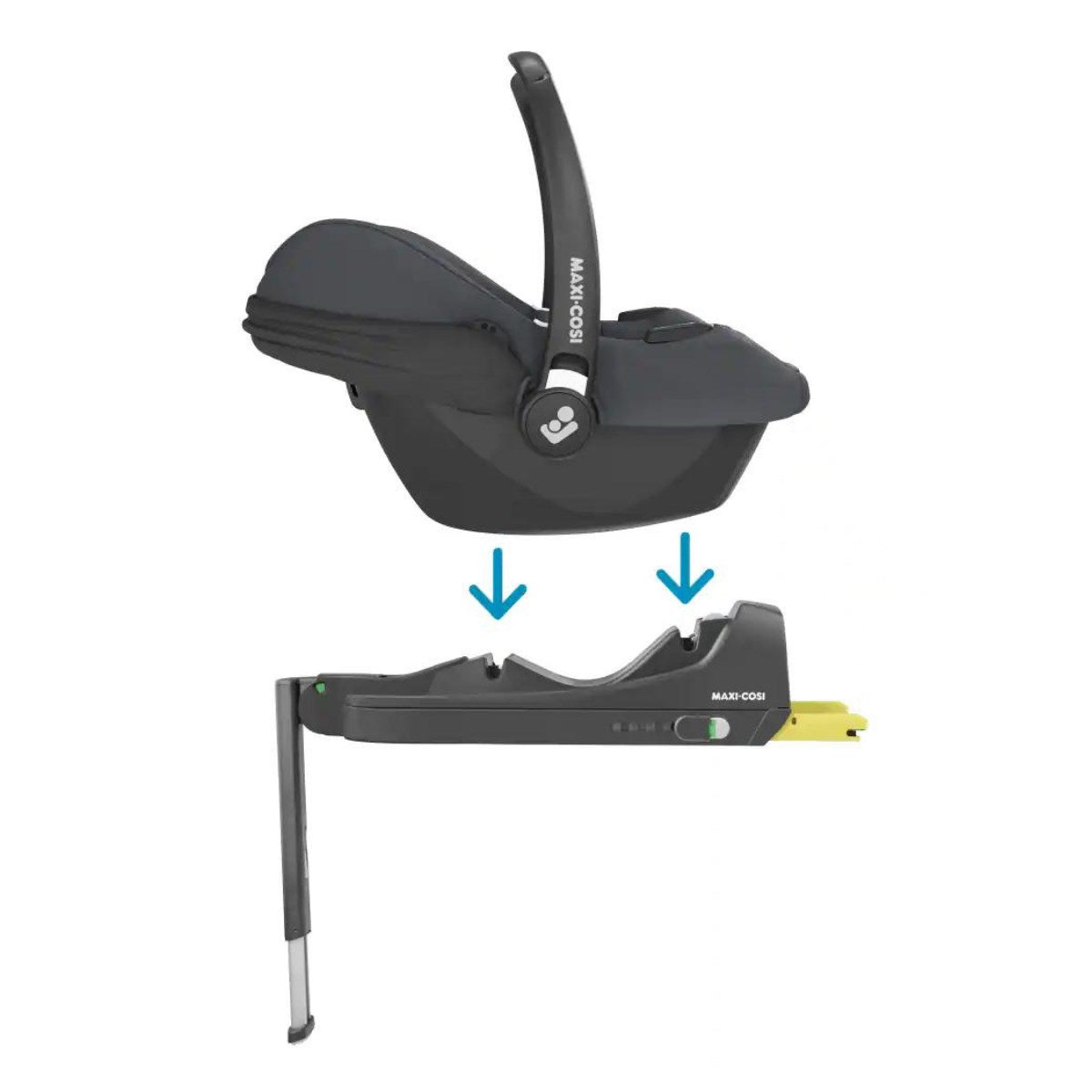 Silver Cross Dune + First Bed Folding Carrycot With Cabriofix & Base Bundle, Space