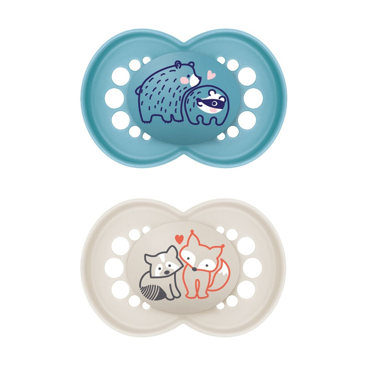 MAM Pure Original 6+M Soother 2pk - Girl