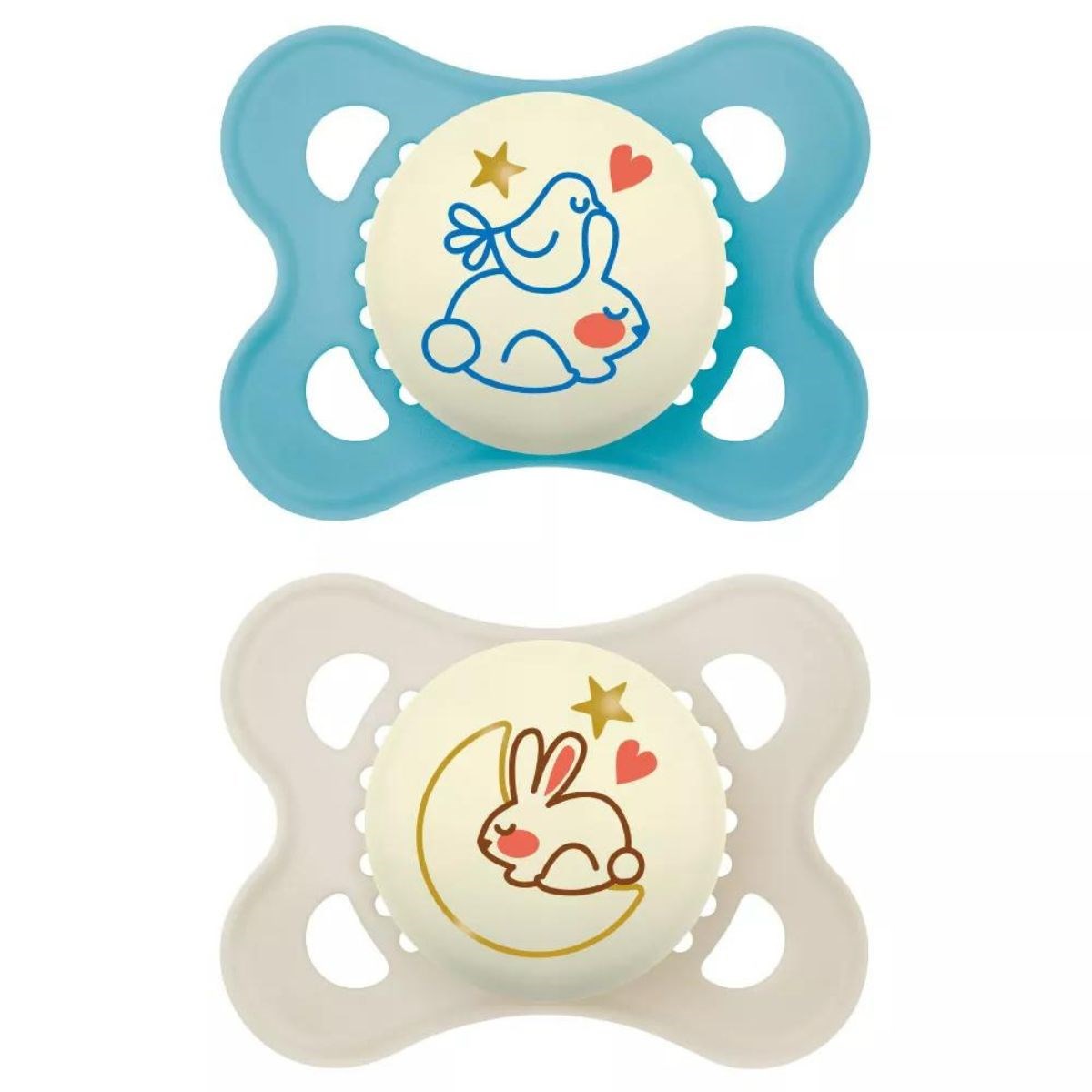 MAM Pure Night 6+M Soother 2pk - Boy