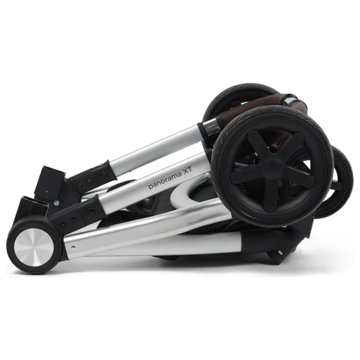 BabyLo Panorama XTi Premium Travel System & Starter Nursery Bundle including Isofix Base 3, Grey on Silver Chassis