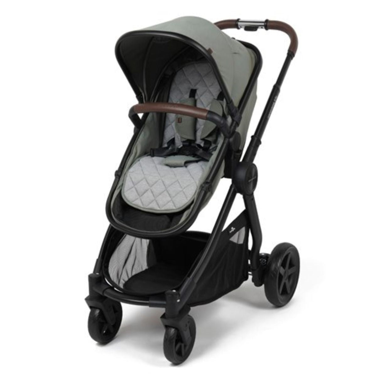 BabyLo Panorama XTi Premium Travel System & Starter Nursery Bundle including Isofix Base 3, Fern Green