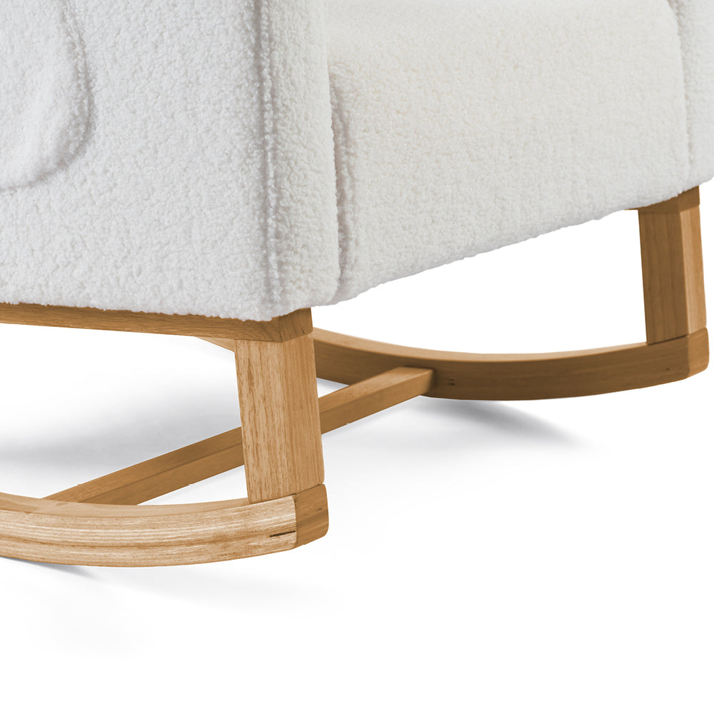 Amana Aura Nursing Chair & Stool - Snow White/Yobina