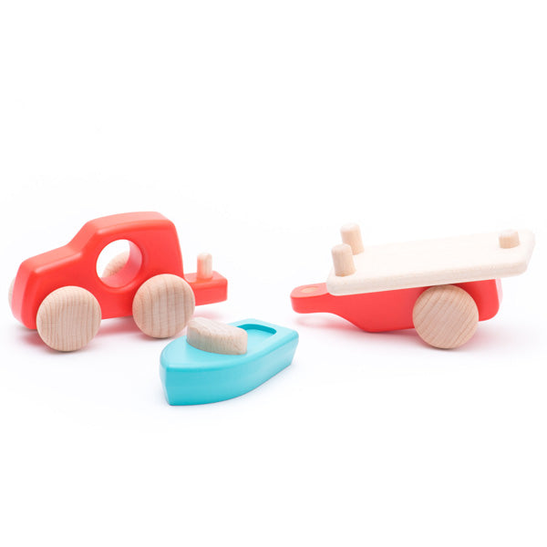 Bajo Wooden 4WD Car & Boat