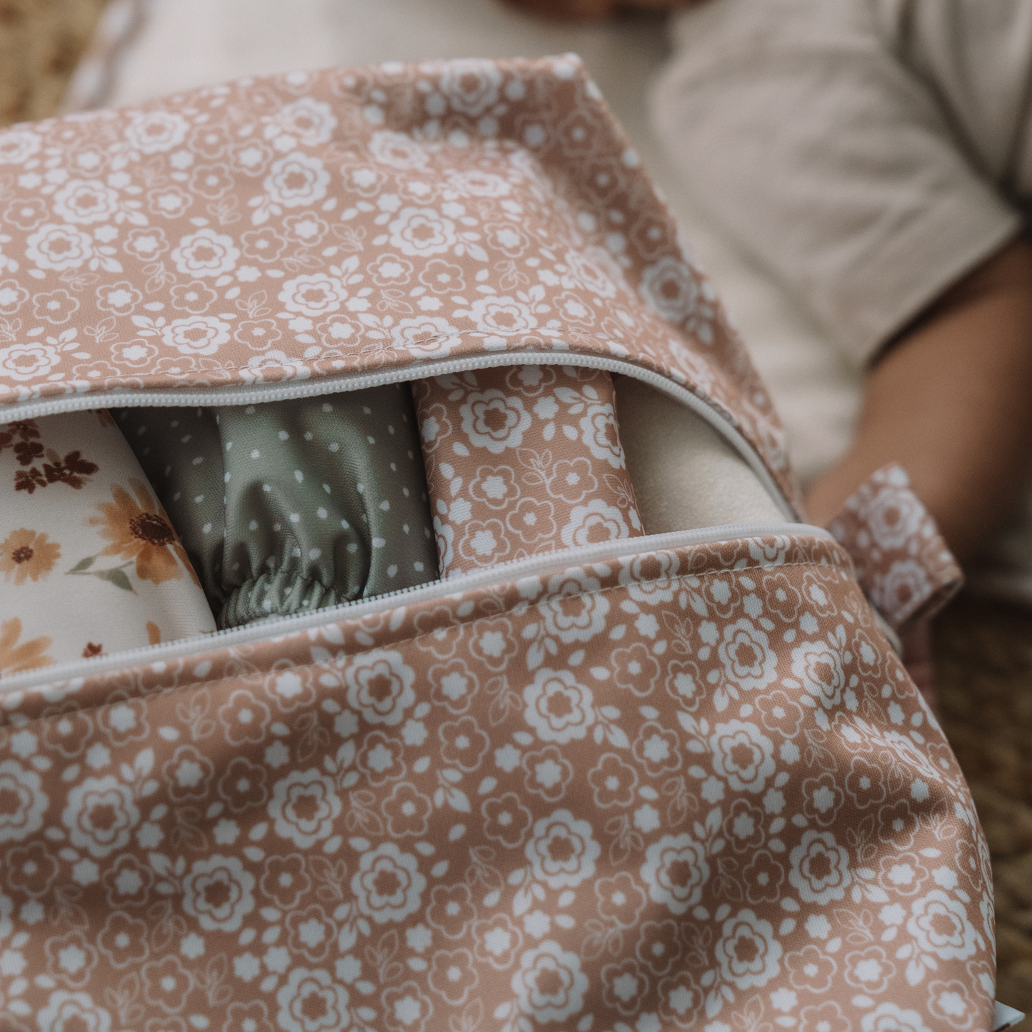 One Size All-In-One Reusable Cloth Nappy - Bloom