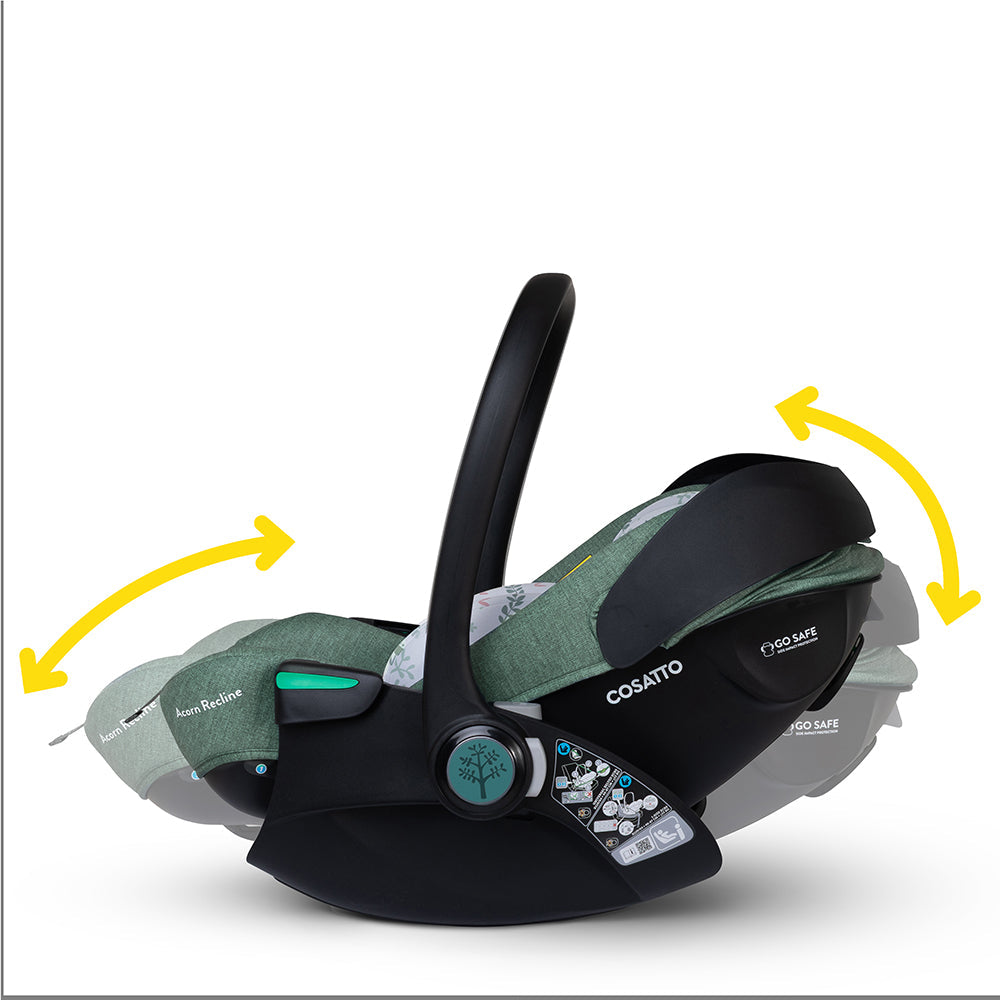 Woosh City Recline Car Seat Bundle Meadow