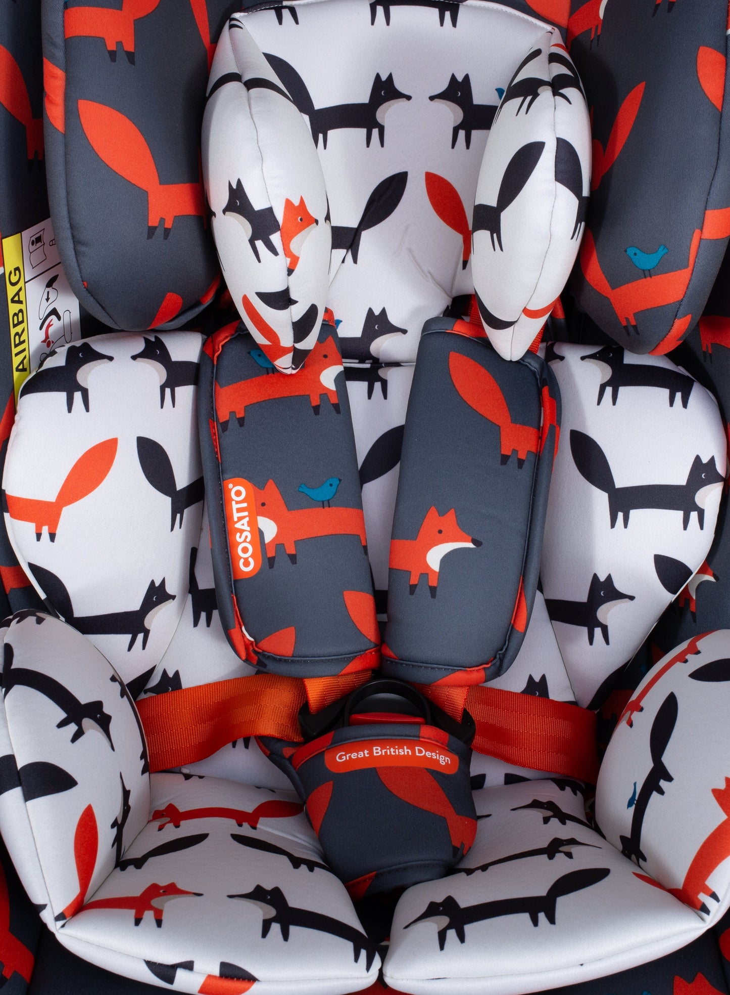 All in All 360 Rotate Car Seat Charcoal Mister Fox