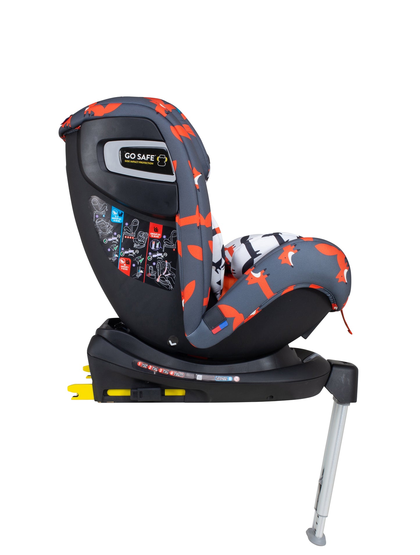 All in All 360 Rotate Car Seat Charcoal Mister Fox