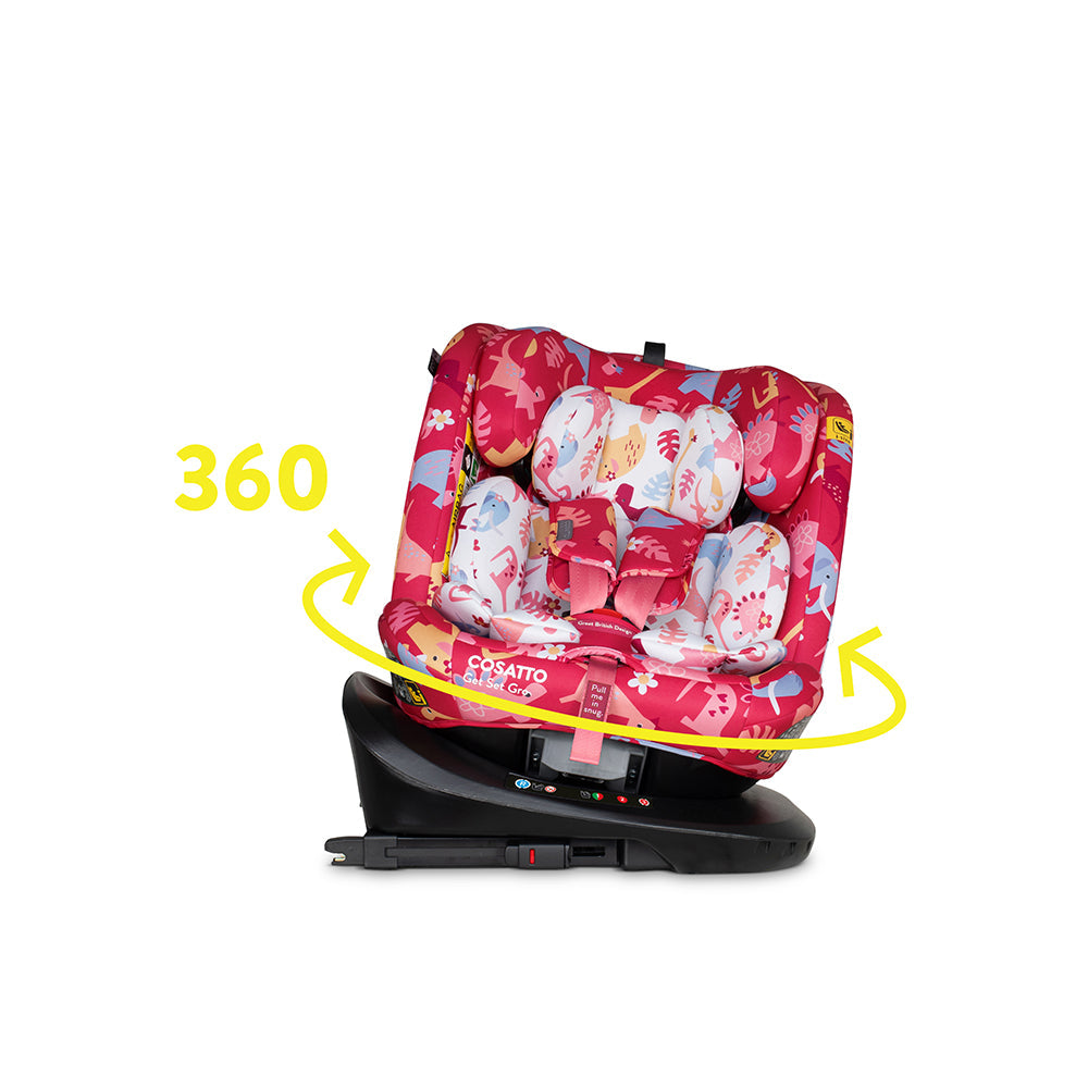 Get Set Gro i-Size 360 Car Seat Dino Delite
