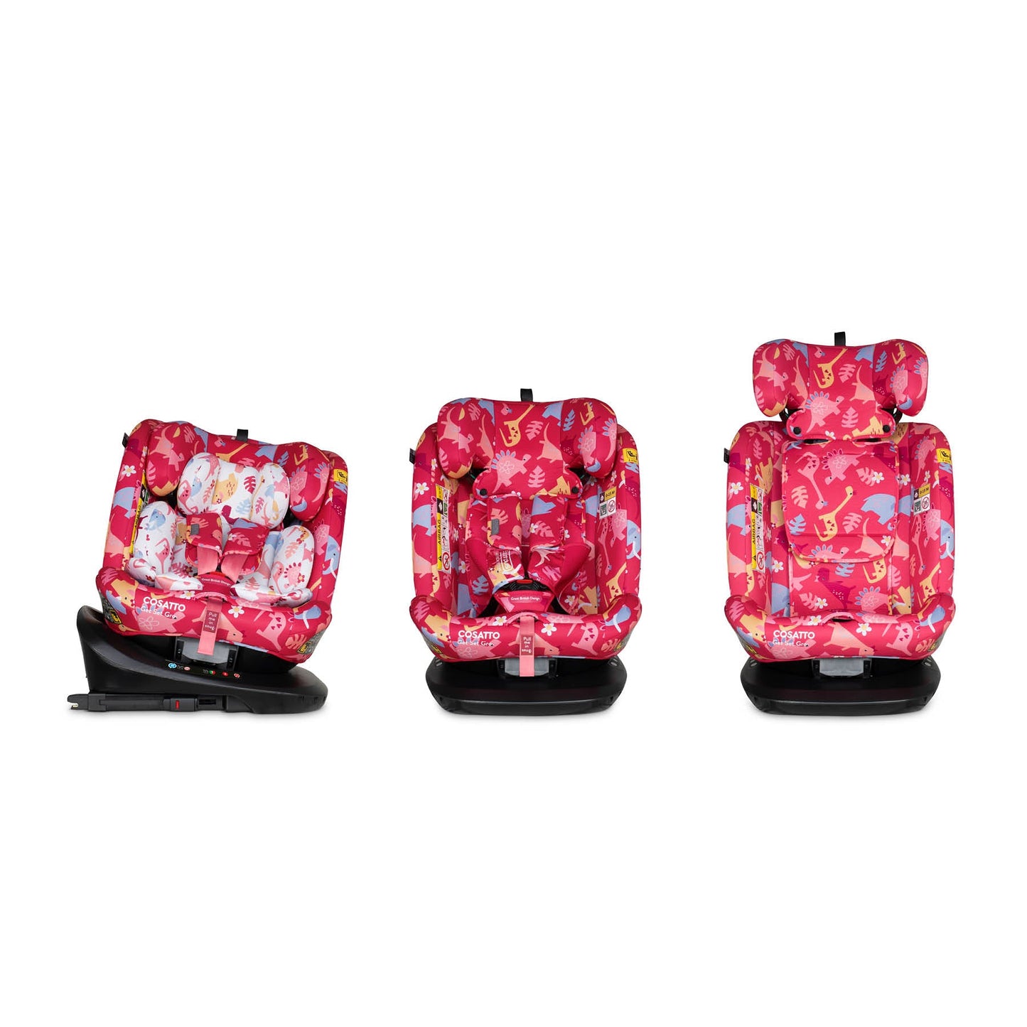 Get Set Gro i-Size 360 Car Seat Dino Delite