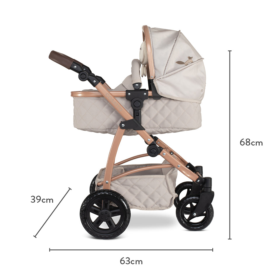 Wow 3 in 1 Dolls Pram Travel System Bundle Whisper