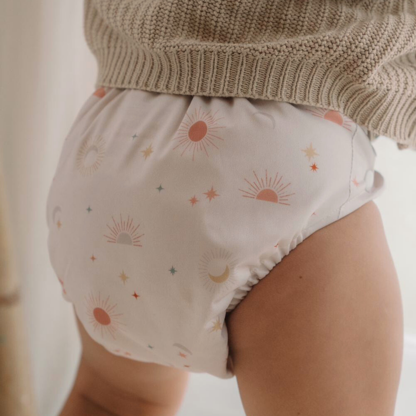 One Size All-In-One Reusable Cloth Nappy - Celestial