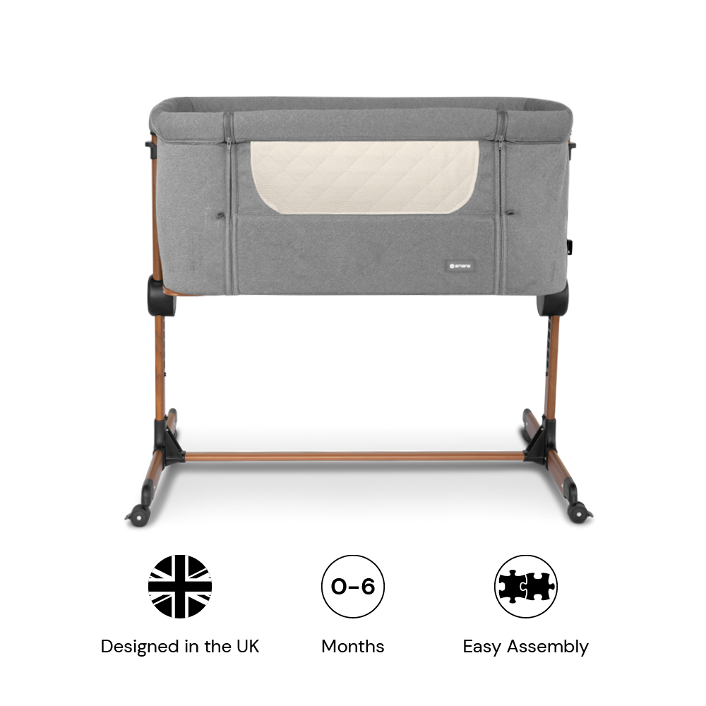 Amana CuddleClose Crib - Grey