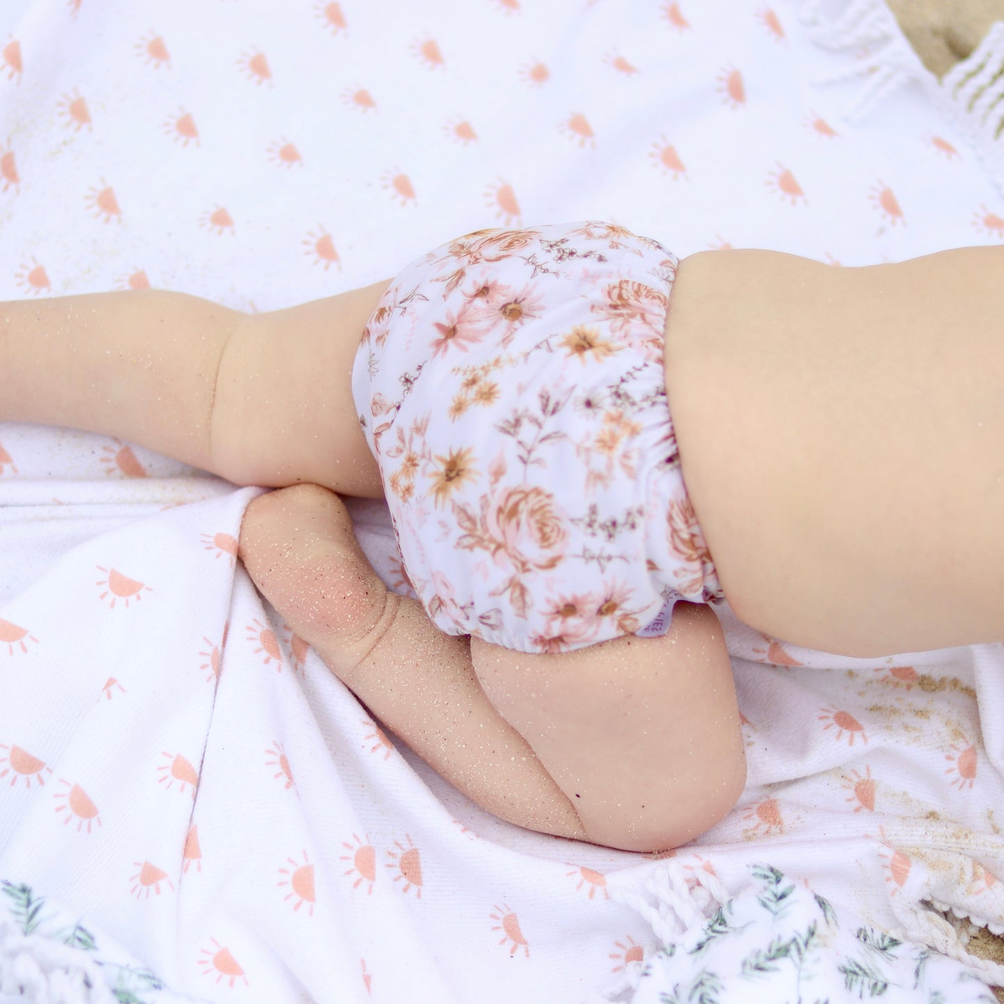 One Size Baby to Toddler Reusable Swim Nappies - Florence
