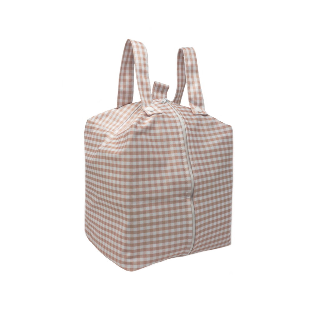 Cloth Nappy Pod - Stone Gingham