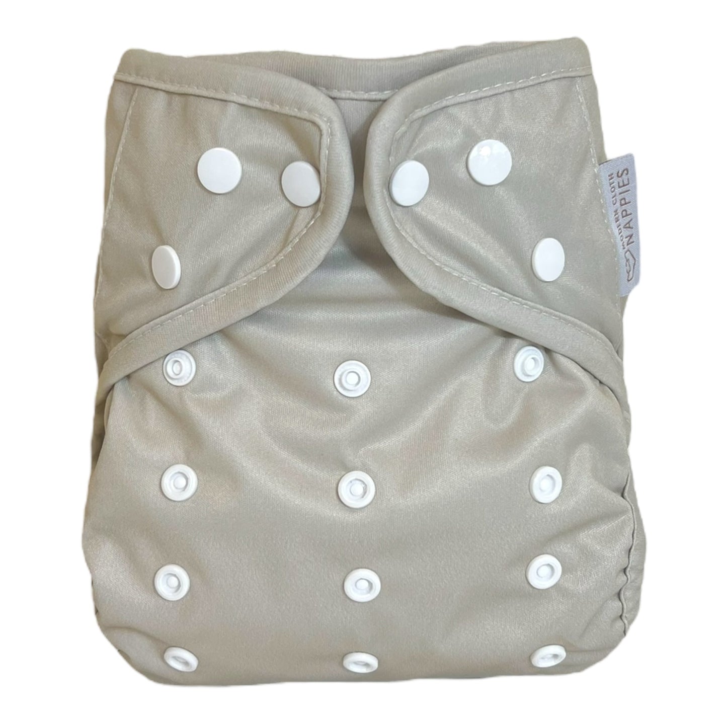 One Size Reusable Cloth Nappy Wrap - Grey Mist