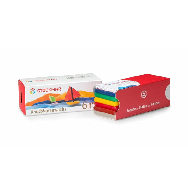 Stockmar Modelling Beeswax 6 Assorted Colours