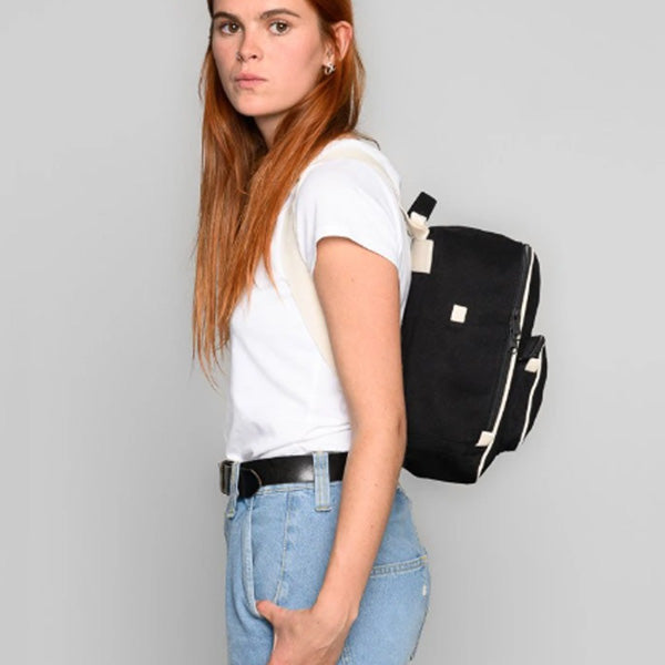 Mela Organic Cotton Mini Backpack Black