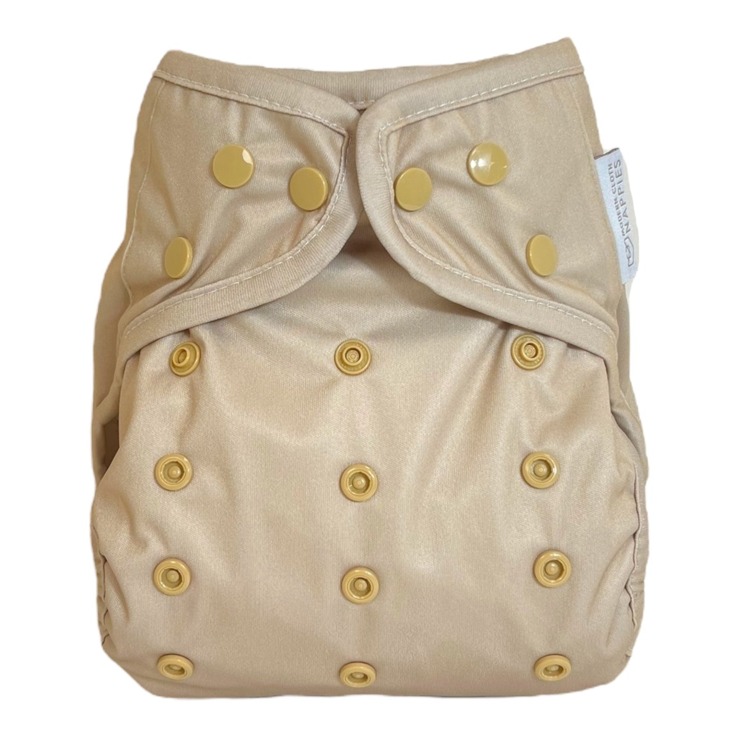 One Size Reusable Cloth Nappy Wrap - Soft Sand