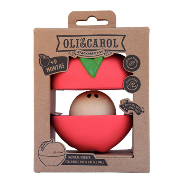 Oli&Carol Pepa Apple Stacking & Ball Baby Toy