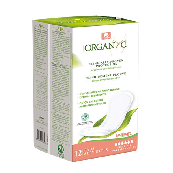 Organyc Organic Cotton Maternity Pads - Hospital