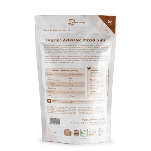Raw Living Organic Activated Mixed Nuts