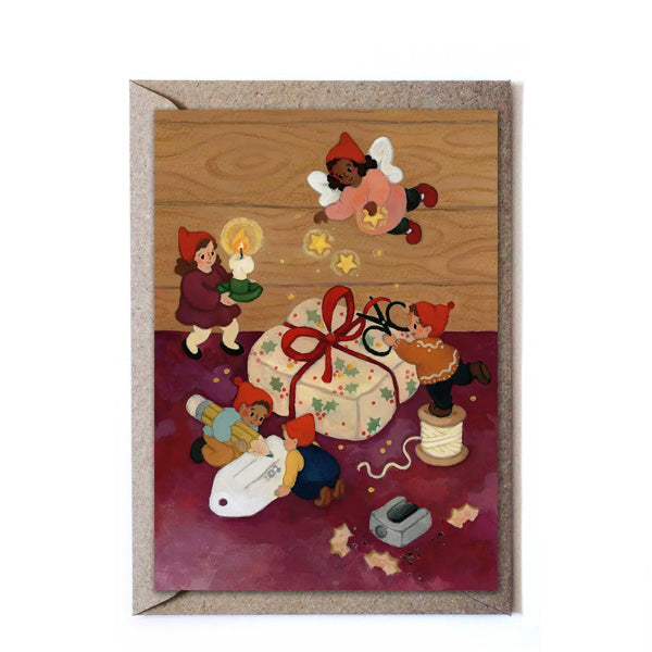 Studio Satsch - Santa's Little Helpers Card