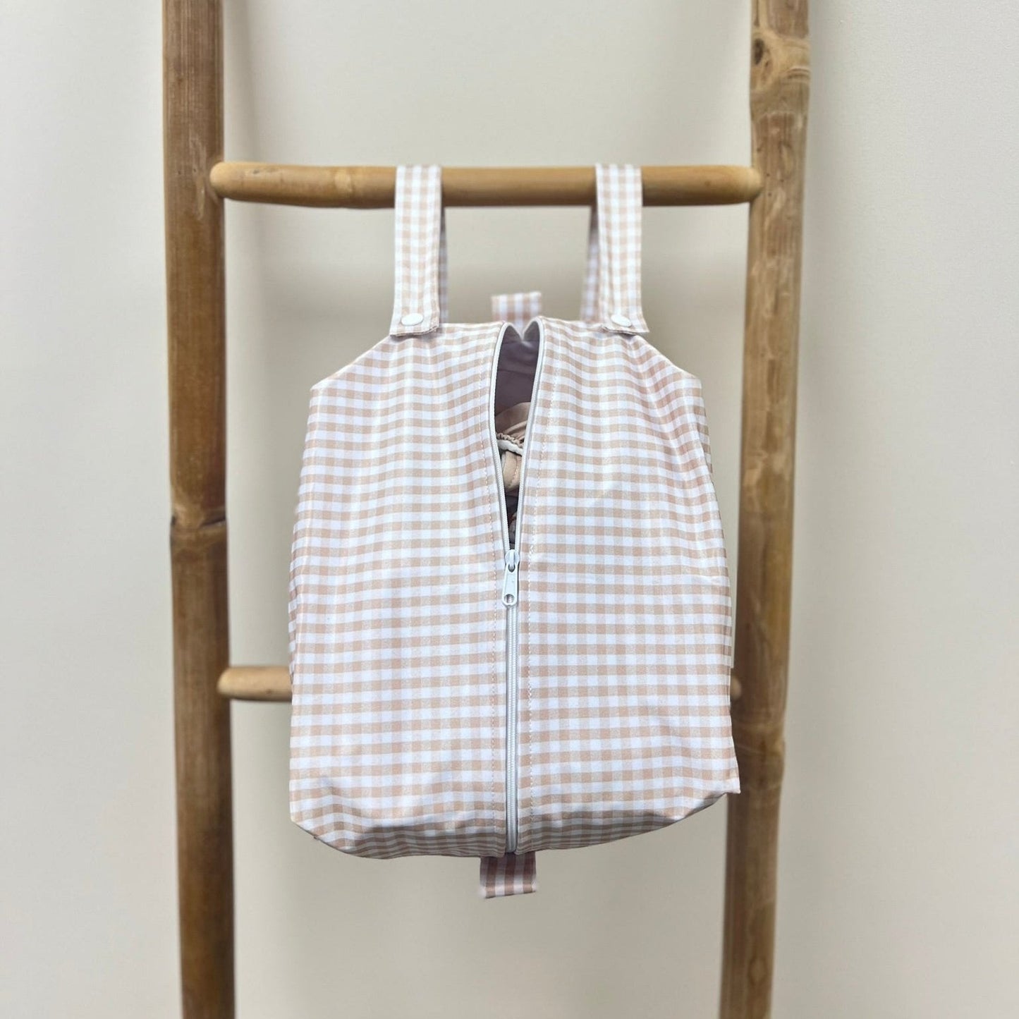 Cloth Nappy Pod - Stone Gingham
