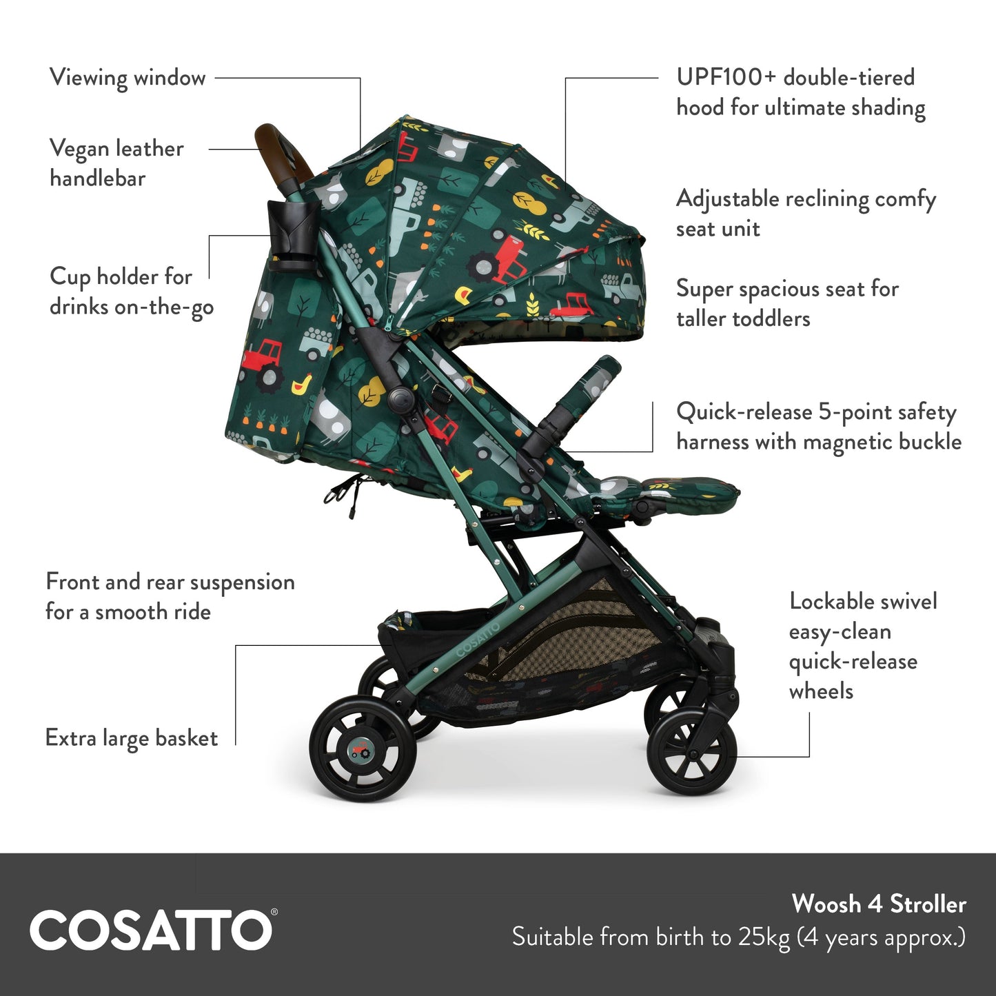 Woosh 4 Stroller Old Macdonald