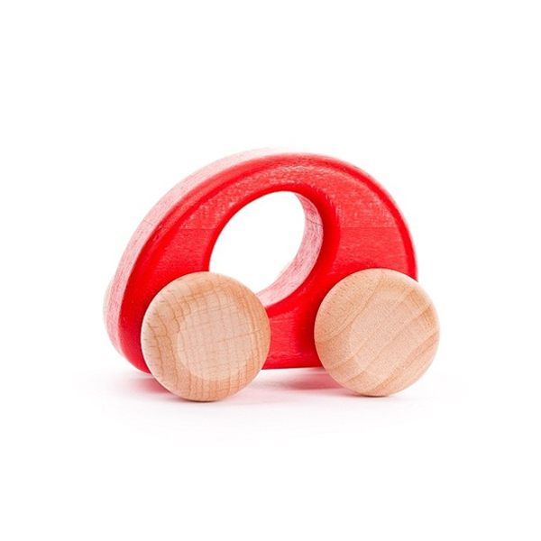 Bajo Wooden Ellipse Car - Red