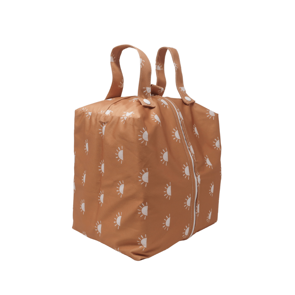 Cloth Nappy Pod - Sunnies Camel with White