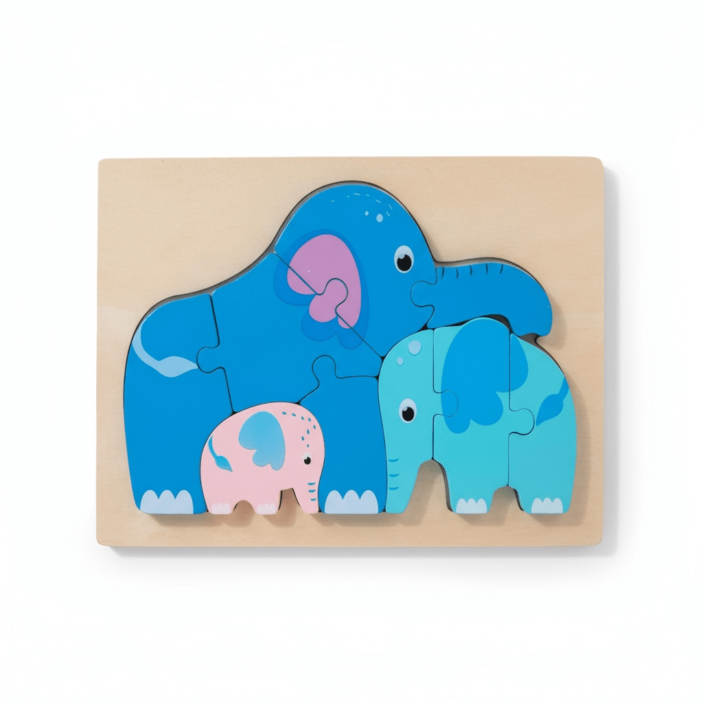 Elephant Family Puzzle