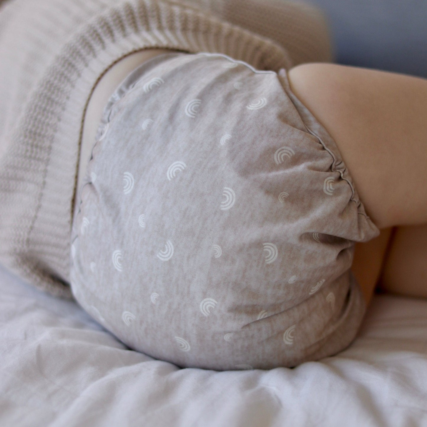 One Size Reusable Cloth Nappy Wrap - Coconut Milk