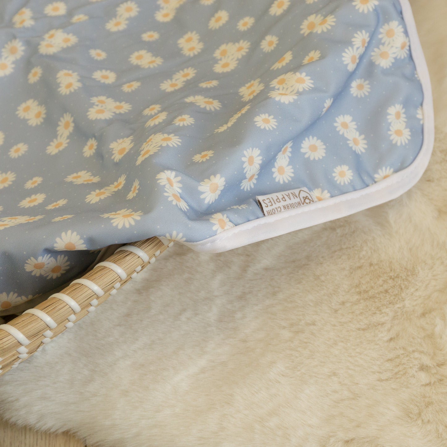 Baby Travel Changing Mats - Ditsy Daisy Sky Blue