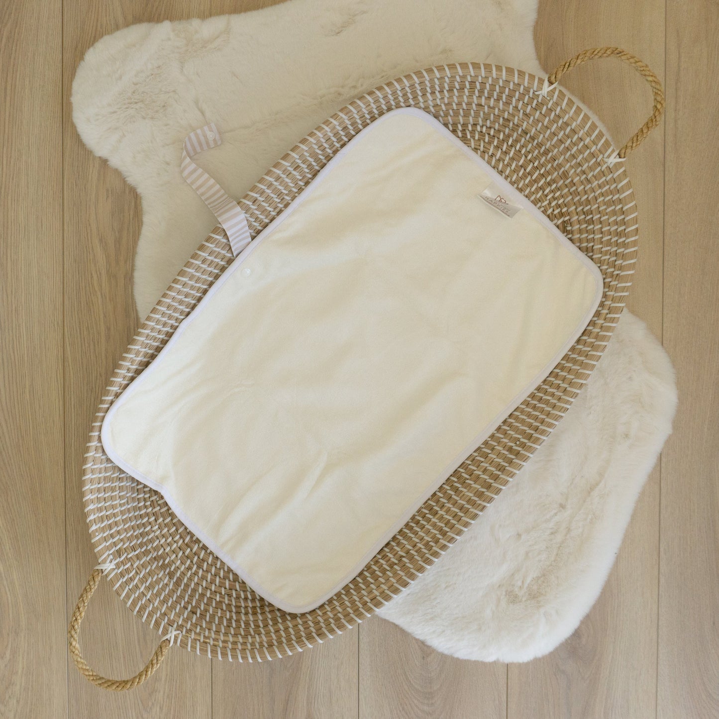 Baby Travel Changing Mats - Linen Stripes