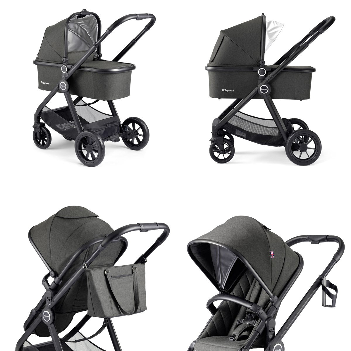 Babymore Memore v2 13 Piece Travel System Coco With Base