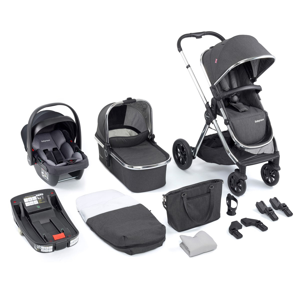 Babymore Memore v2 13 Piece Travel System Coco With Base