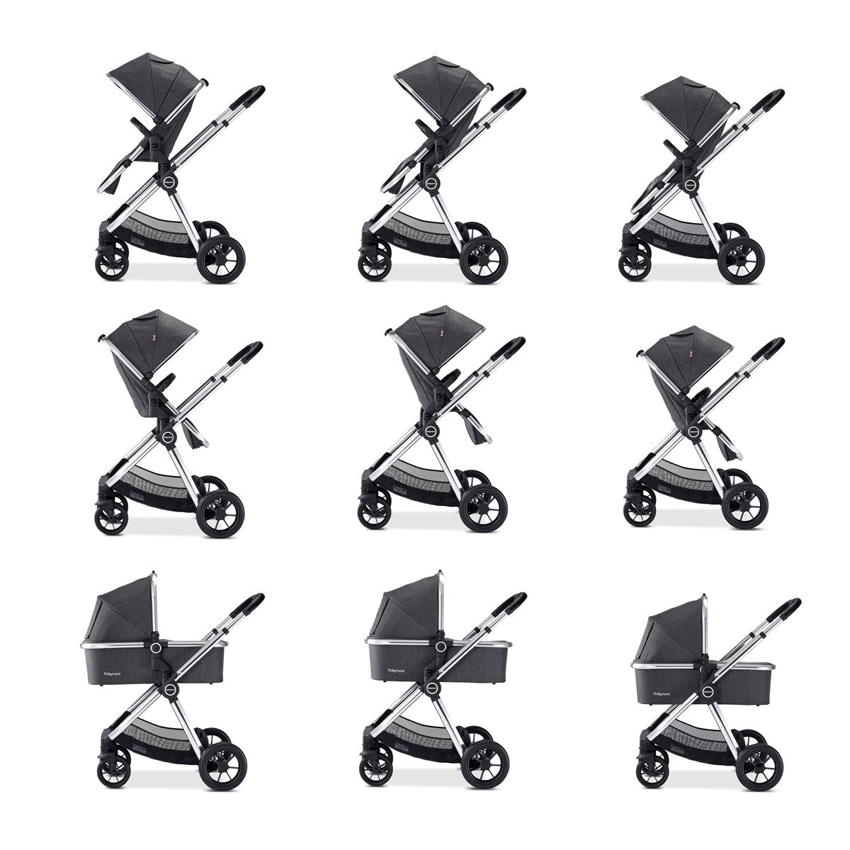Babymore Memore v2 13 Piece Travel System Coco With Base
