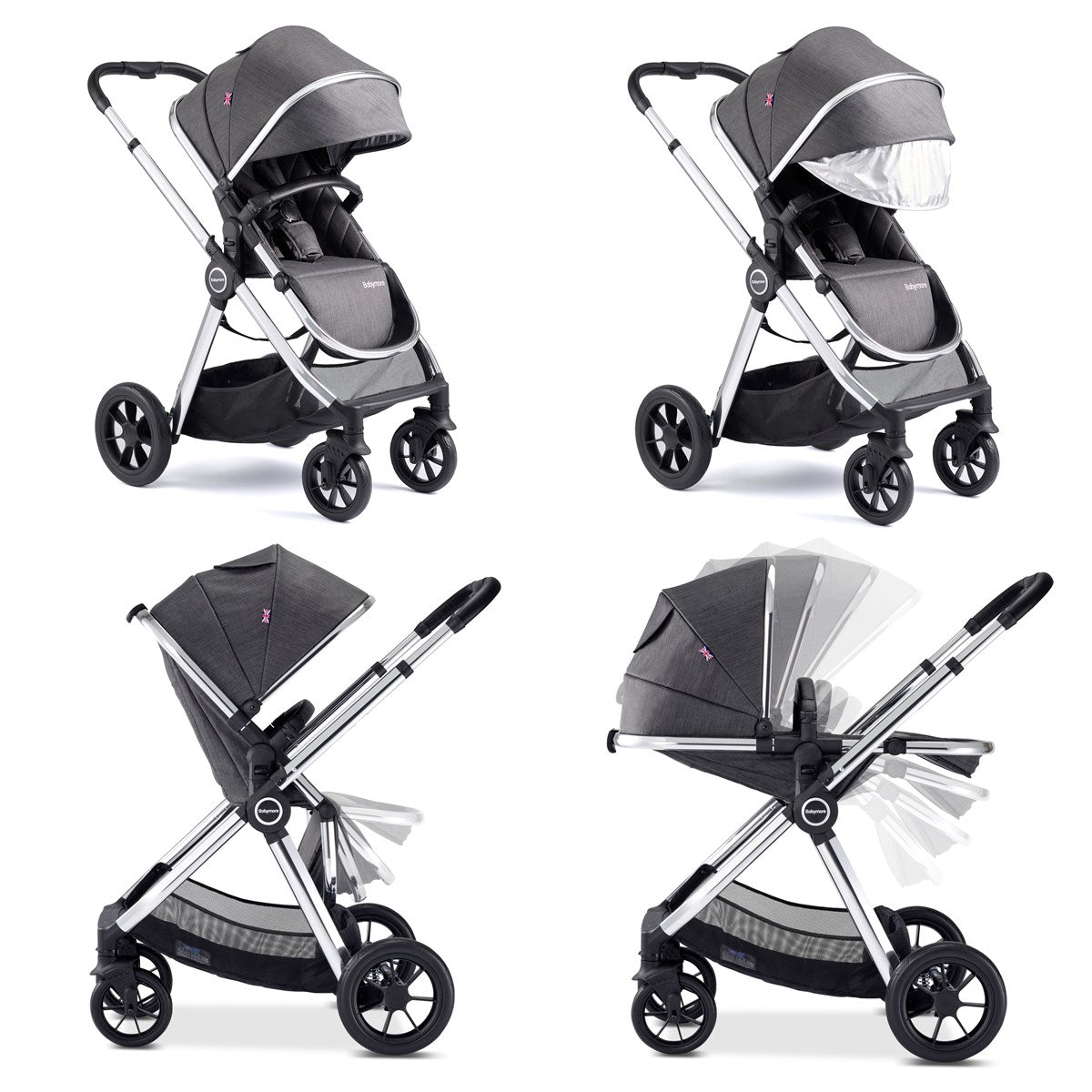 Babymore Memore v2 13 Piece Travel System Coco With Base