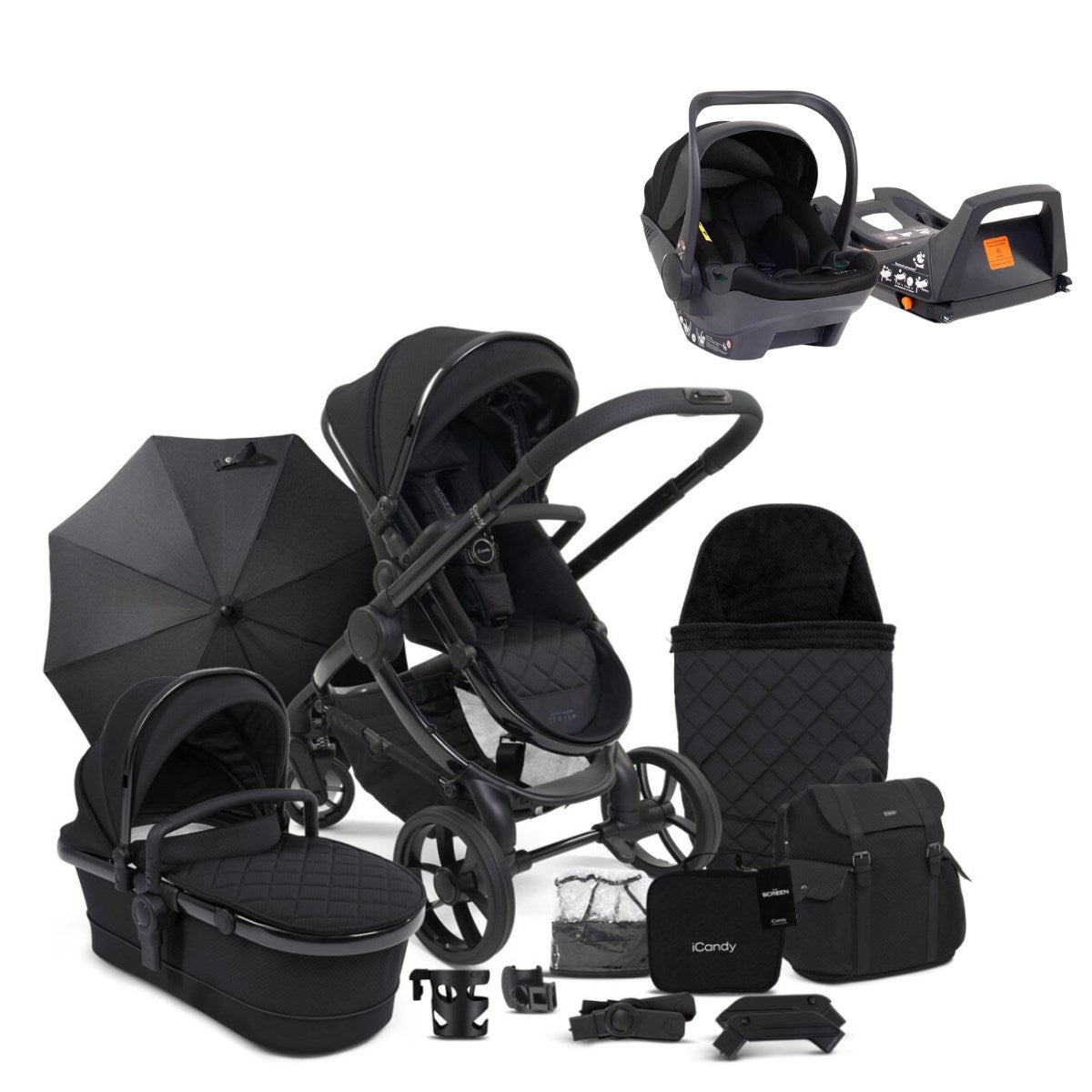 iCandy Peach 7 Designer Collection Cerium Complete Bundle with Cocoon/Base