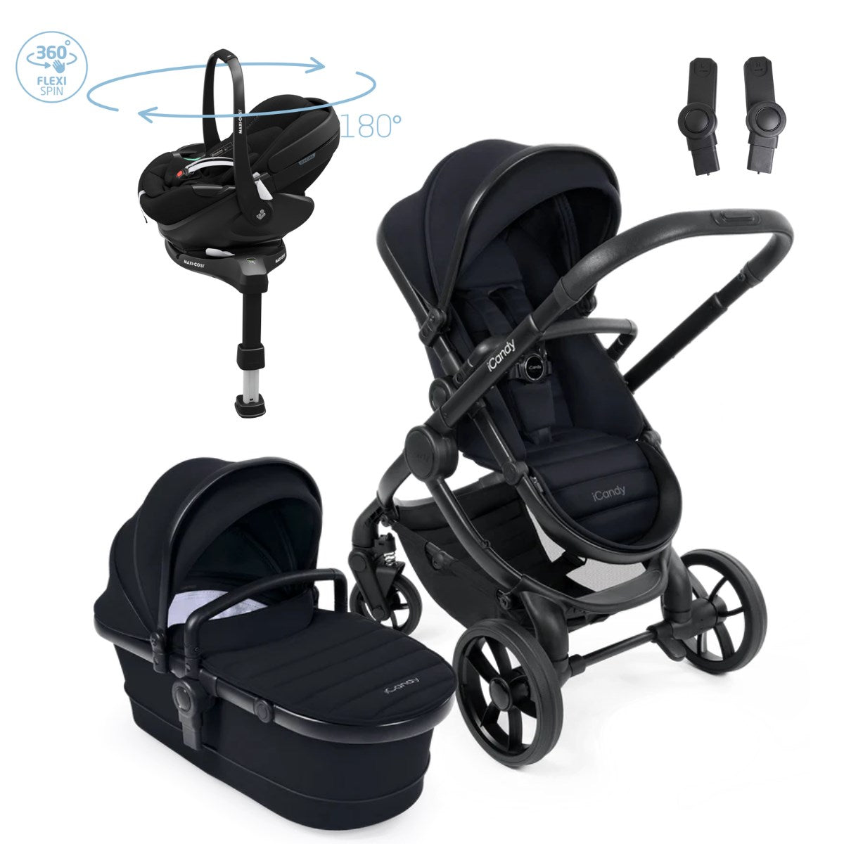 iCandy Peach 7 travel System With Pebble 360 Pro2 Car Seat And Family Fix Base