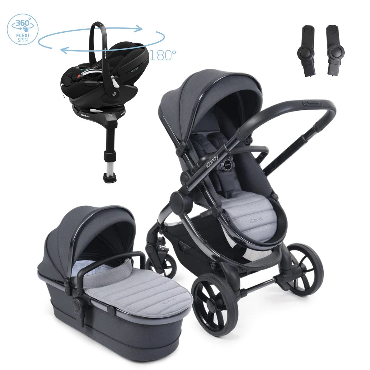 iCandy Peach 7 travel System With Pebble 360 Pro2 Car Seat And Family Fix Base