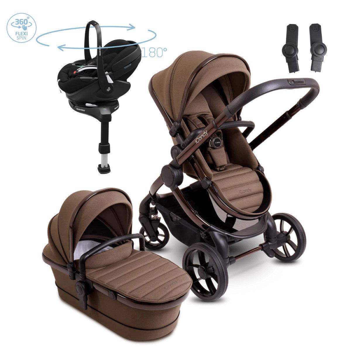 iCandy Peach 7 travel System With Pebble 360 Pro2 Car Seat And Family Fix Base