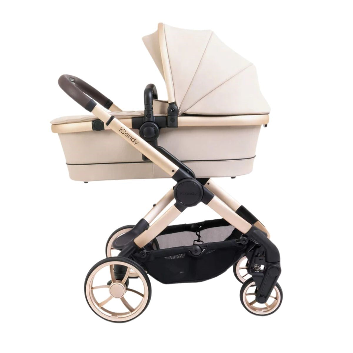 iCandy Peach 7 Premium Bundle With Maxi-Cosi Car Seat And Bouncer And Bedside Crib