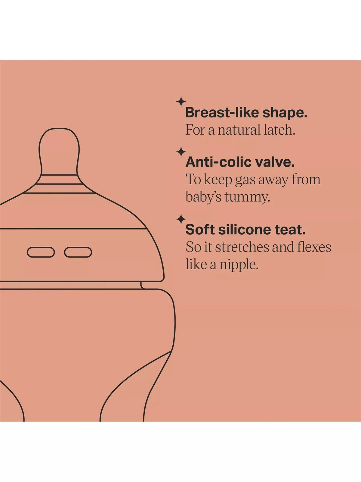 Tommee Tippee Natural Start Baby Bottles, 6 Pack