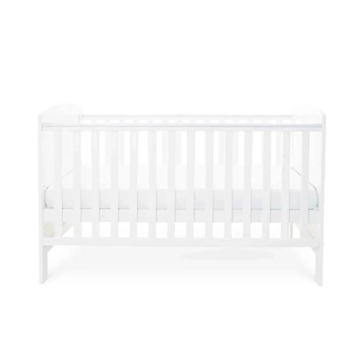 Ickle Bubba Coleby Classic Cot Bed White - Fibre Mattress
