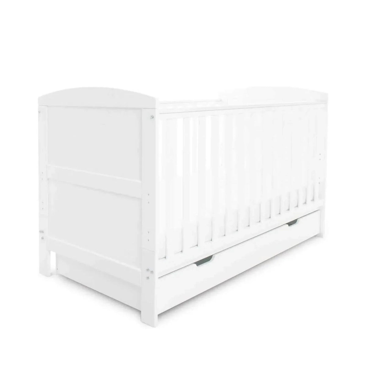 Ickle Bubba Coleby Classic Cot Bed & Under Drawer White - Without Mattress