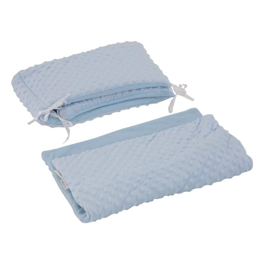2pc Dimple Crib/Cradle Quilt & Bumper Bedding Set