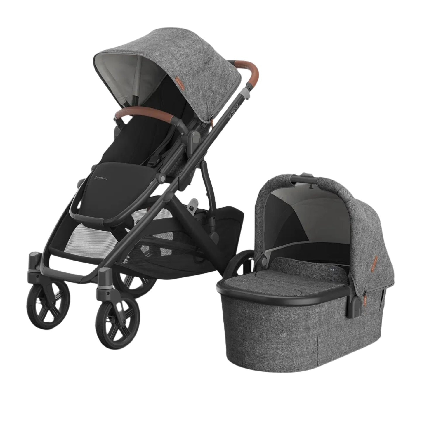 Uppababy Vista V3 Stroller & Carrycot, Greyson
