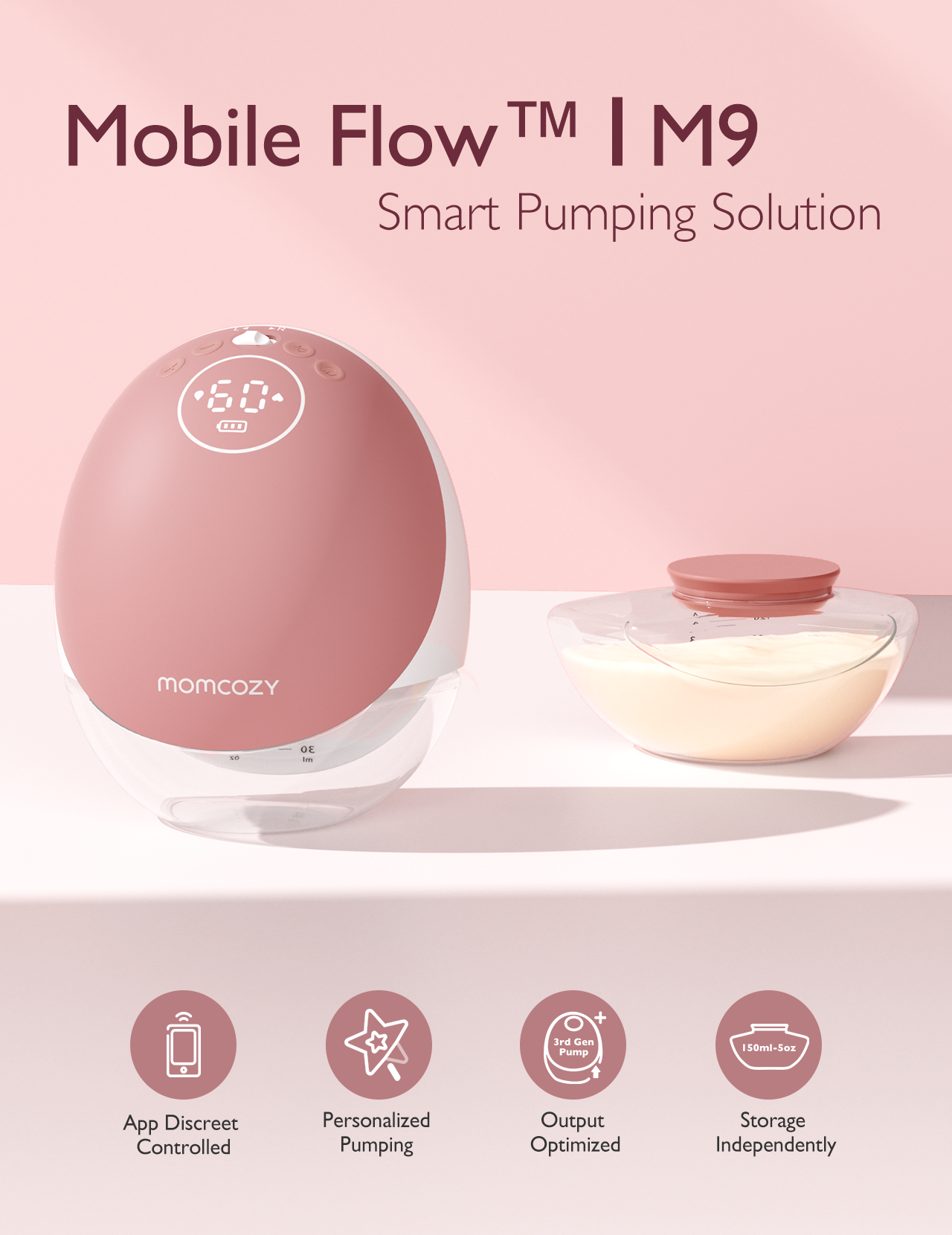 Momcozy M9 Mobile single Breast Pump