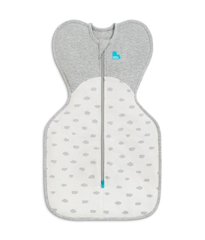 Love To Dream Swaddle Up Medium (13-19lbs) 1.5TOG Light Olive Mini Cloud